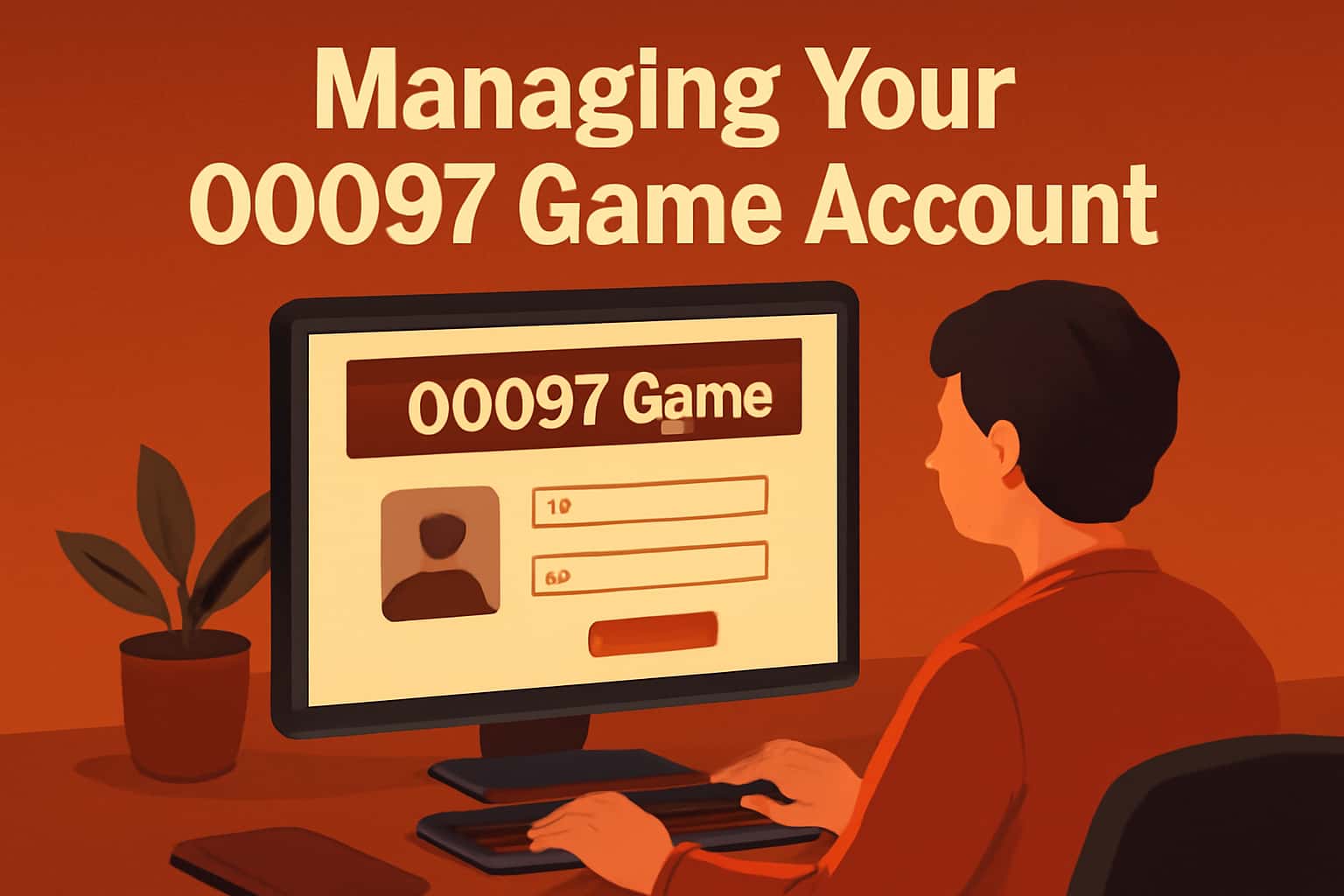 Informational scene displaying account management for 00097 Game.