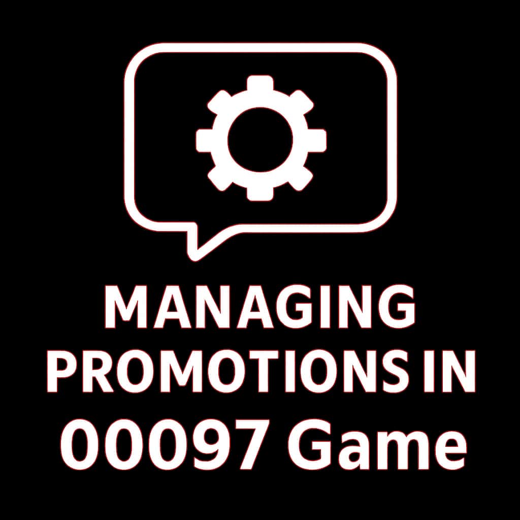 An icon symbolizing management of promotions in 00097 Game, characterized by a clean and professional design.