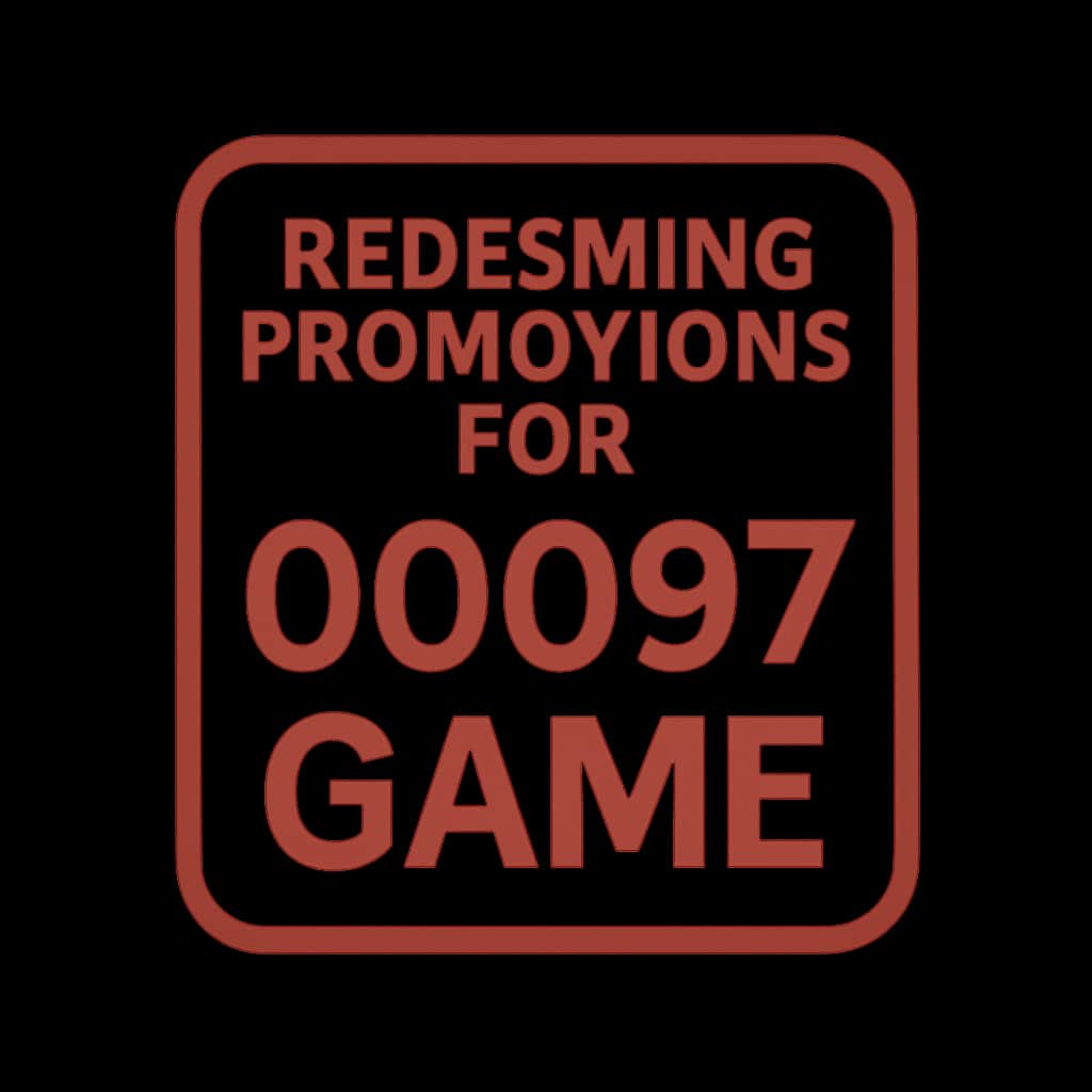 A badge symbolizing support for redeeming promotions for 00097 Game.