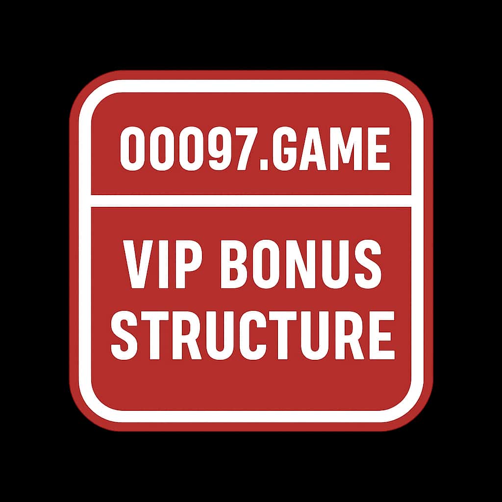 A badge representing the 00097 Game VIP Bonus Structure.