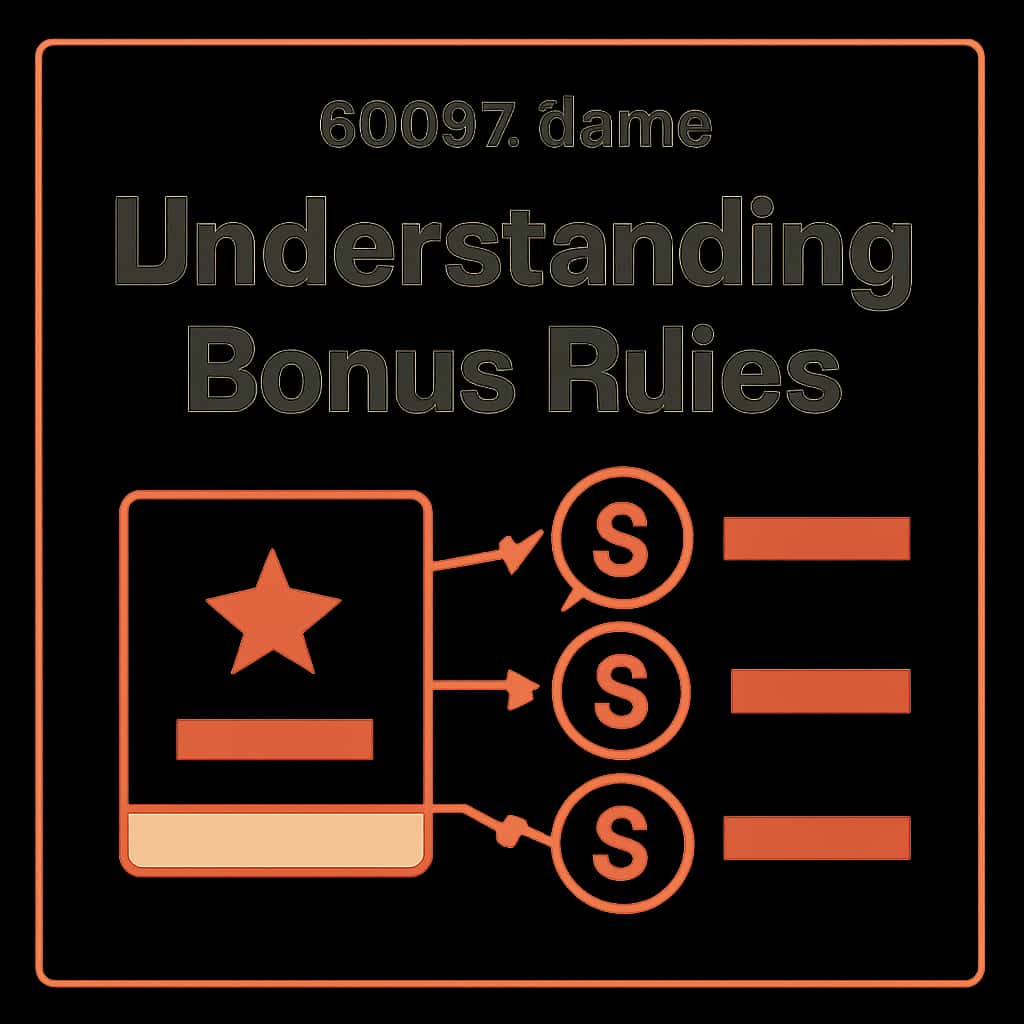 An educational diagram about the bonus rules of the 00097 Game.