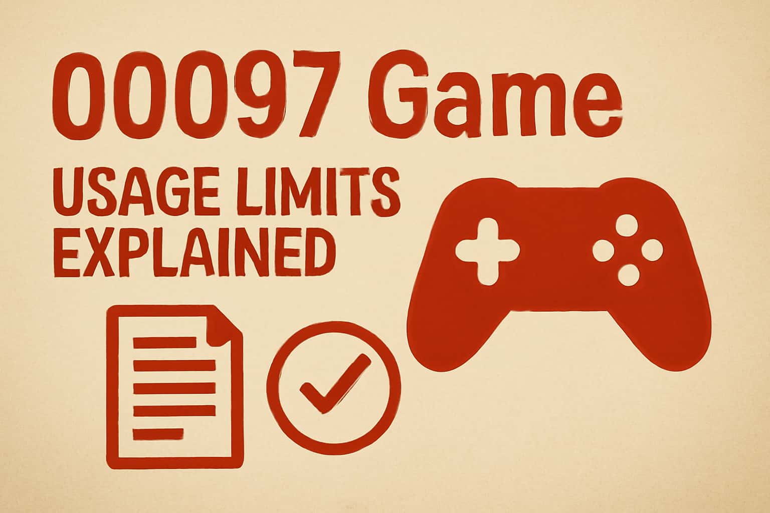 An informative scene showcasing 00097 Game Usage Limits.