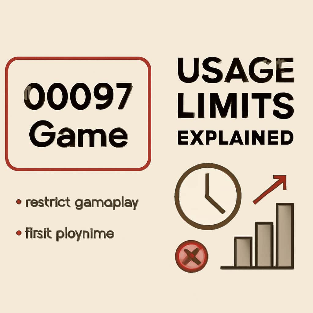 An educational diagram on 00097 Game Usage Limits.