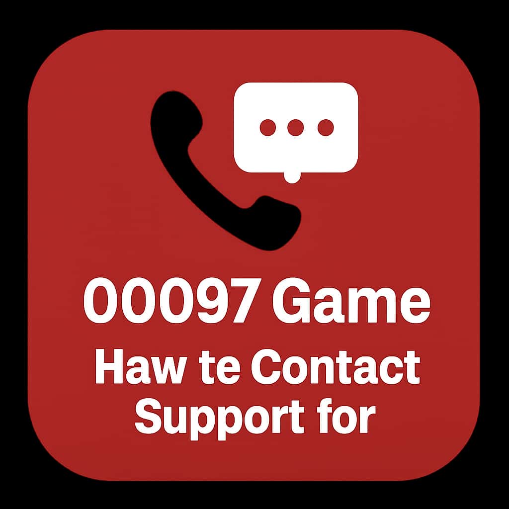 A badge representing support resources for 00097 Game.