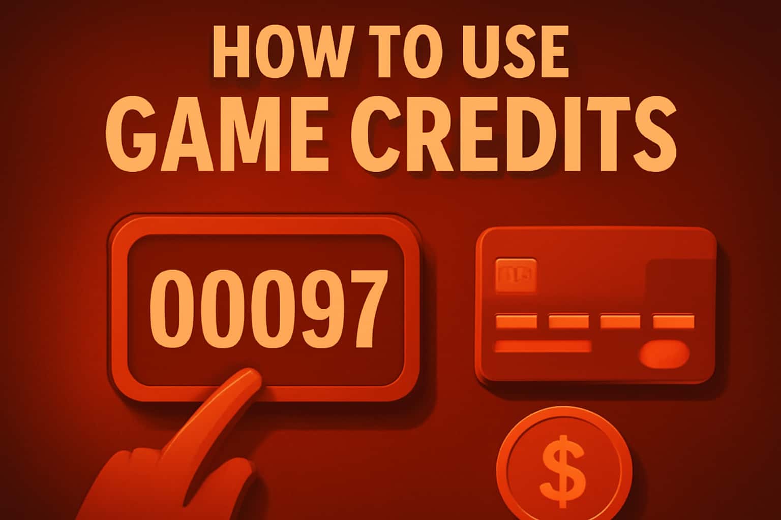 Neutral informational scene about using 00097 Game credits.