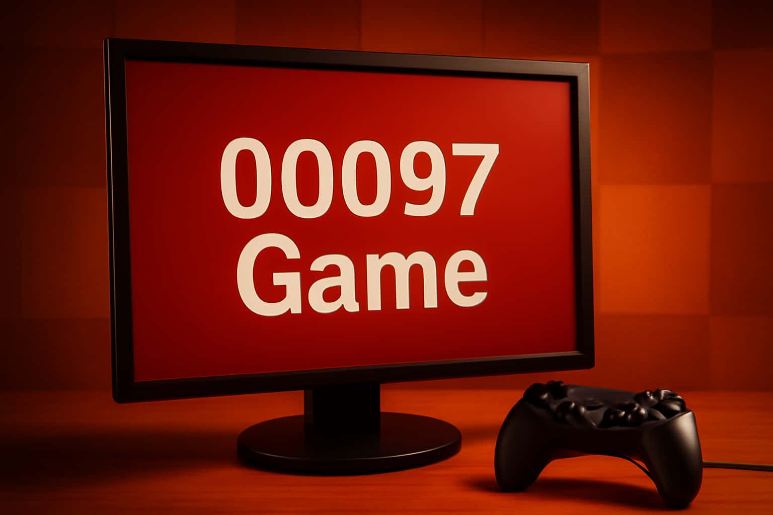 A futuristic rendering emphasizing safety in gaming, with the text '00097 Game' integrated.